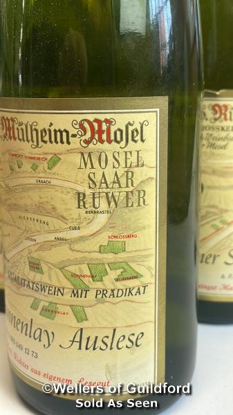 Nine bottles of Max Ferd. Richter Mulheimer Helenenkloster Riesling Auslese, Six 1971 and Three 1973 - Bild 3 aus 11