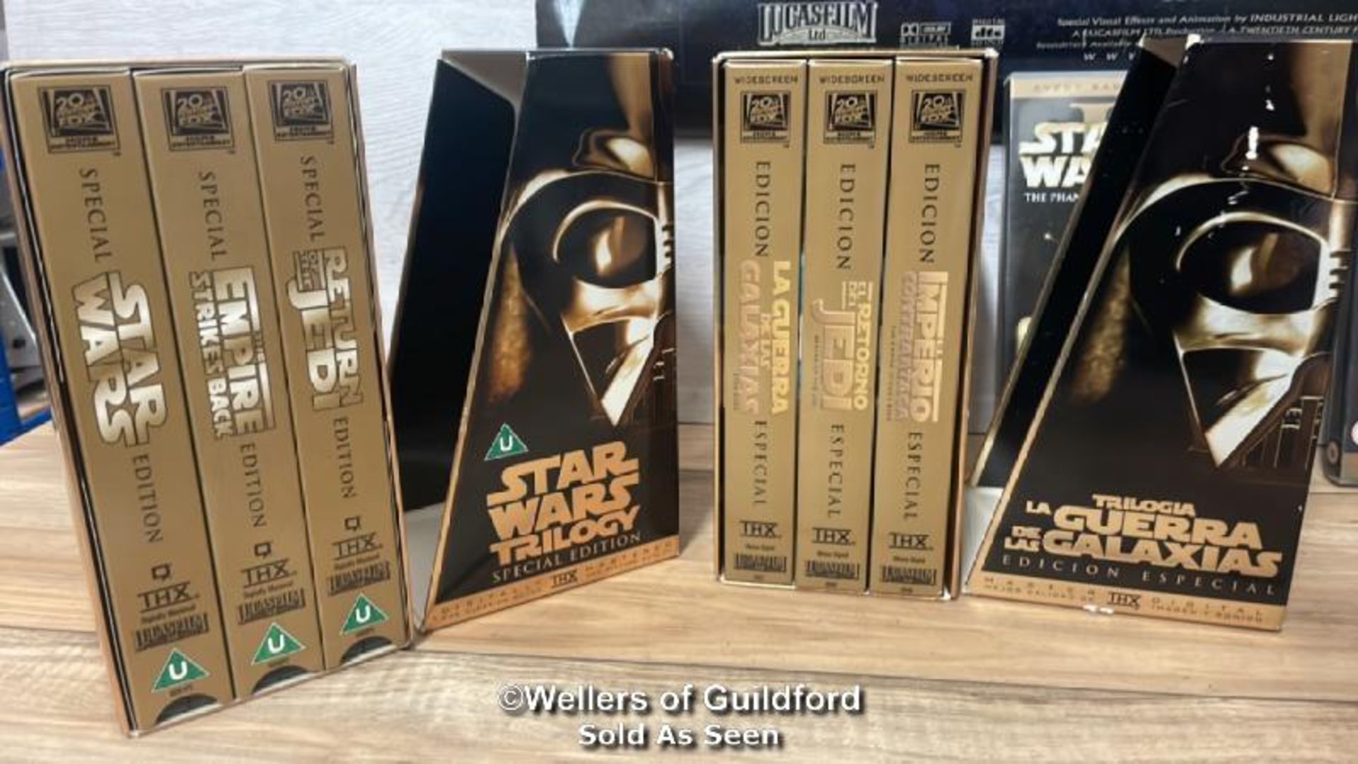 Star Wars DVD's and VHS includiing 1997 Special Edition French edition VHS, original trilogy DVD box - Image 2 of 4