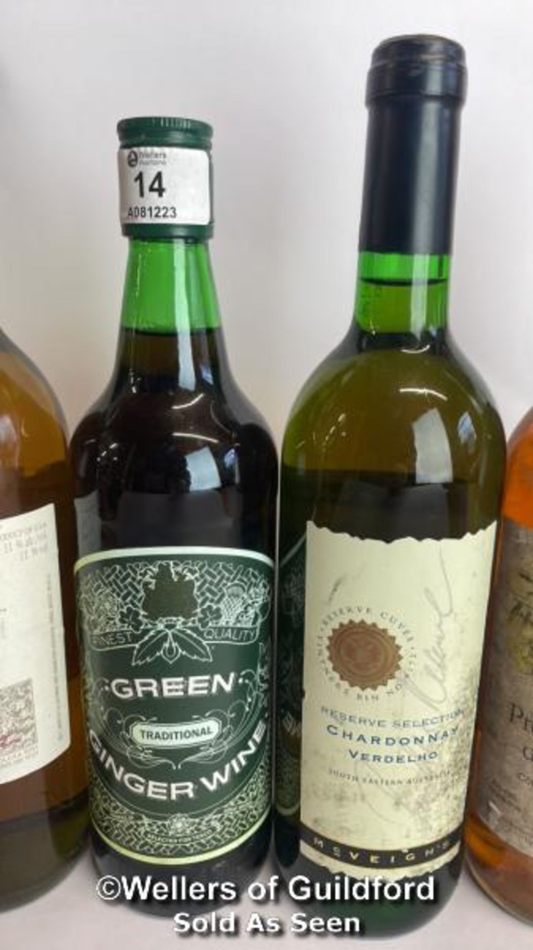 Five bottles of wine Inc. Green Traditional Ginger Wine, Ernest & Julio Gallo California White Wine, - Image 6 of 8