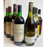 Eight bottles of wine, Chateau De Peytirat, 1991 Rene Barbier Cabernet Sauvignon, 1985 Conde De