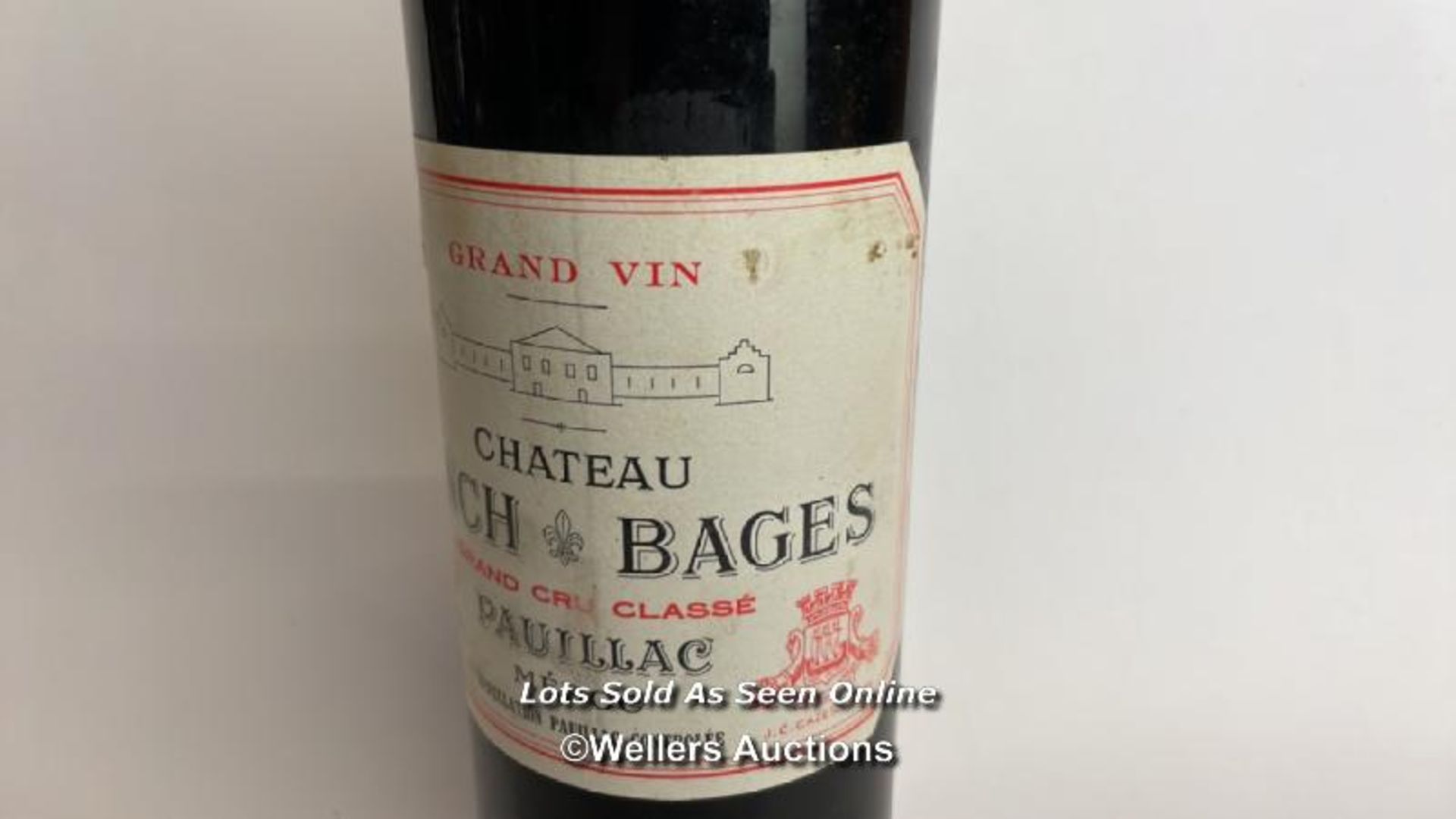 1962 Grand Vint Chateau Lynch Bages Grand Cru Classe Pauillac Medoc, 75cl / Please see images for - Image 4 of 6