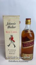 Johnnie Walker Red Label Old Scotch Whisky, Vintage bottling, 50cl, in original box / Please see