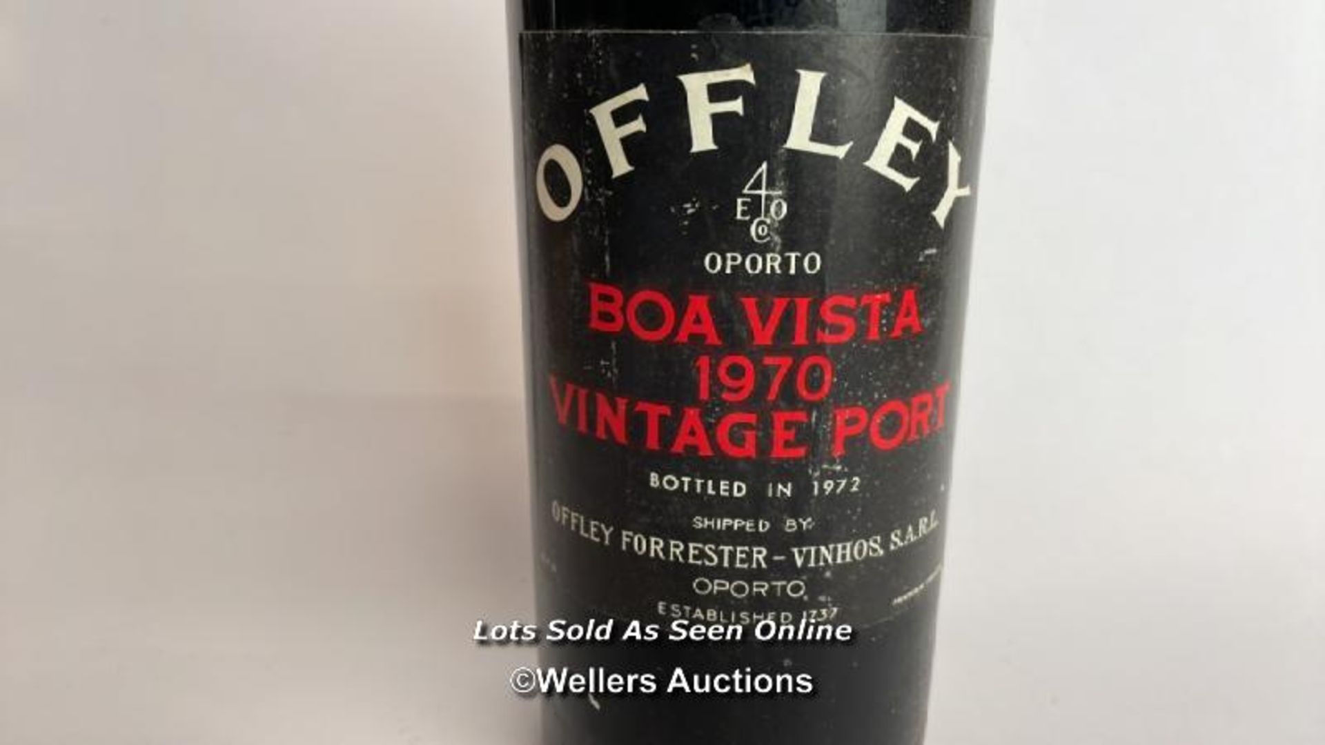 Offley Boa Vista 1970 vintage port, Minor damage to cork / Please see images for fill level and - Image 2 of 6