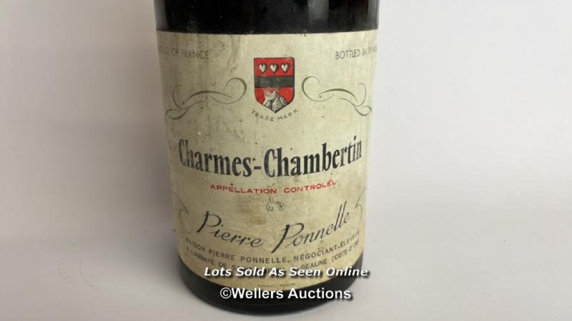 1949 Charmes-Pierre Ponnelle, Level below shoulder, seal in poor condition / Please see images for - Bild 2 aus 8