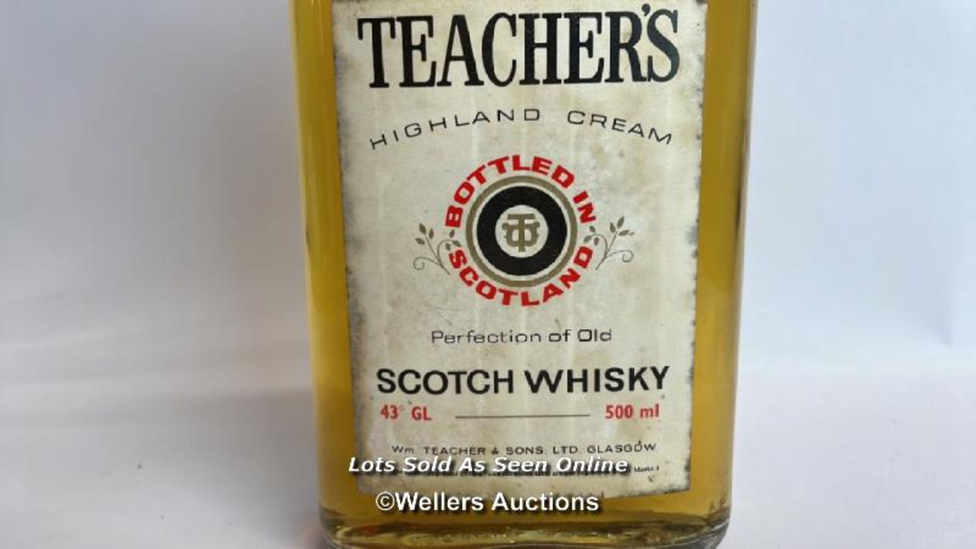 Teachers Highland Cream Scotch Whisky, Vintage bottling, 50cl, 43% vol / Please see images for - Image 2 of 4