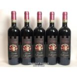 FIVE BOTTLES OF 2012 BRUNELLO DI MONTALCINO, PADELLETTI, TUSCANY, ITALY, RED, 75CL, 14% VOL / THIS