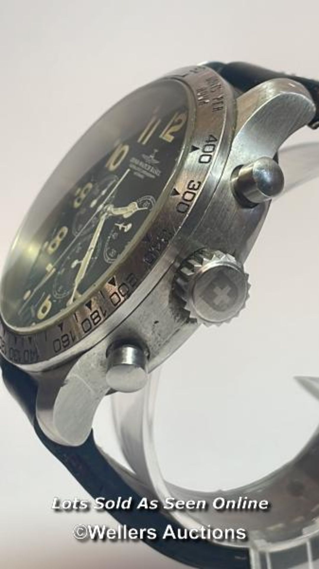 Zeno-watch Basel superlative chronograph automatic stainless steel wristwatch Ref.8559-2, with - Image 3 of 14