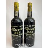 Two Niepoort 1987 Vintage Port, Bottled in 1989, 75cl, 20.7% vol / Please see images for fill