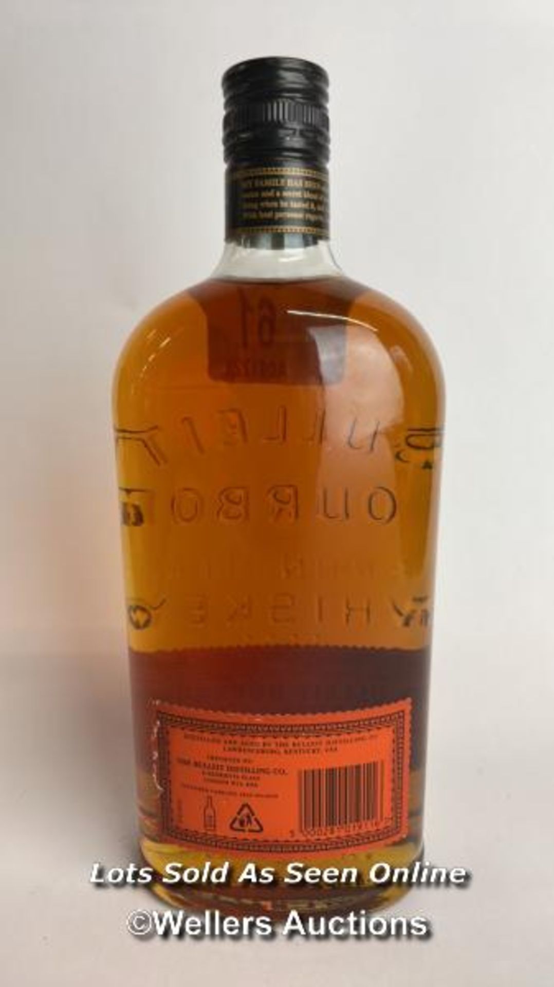 Bulleit Bourbon, 70cl, 40% vol / Please see images for fill level and general condition. Please be - Image 4 of 5