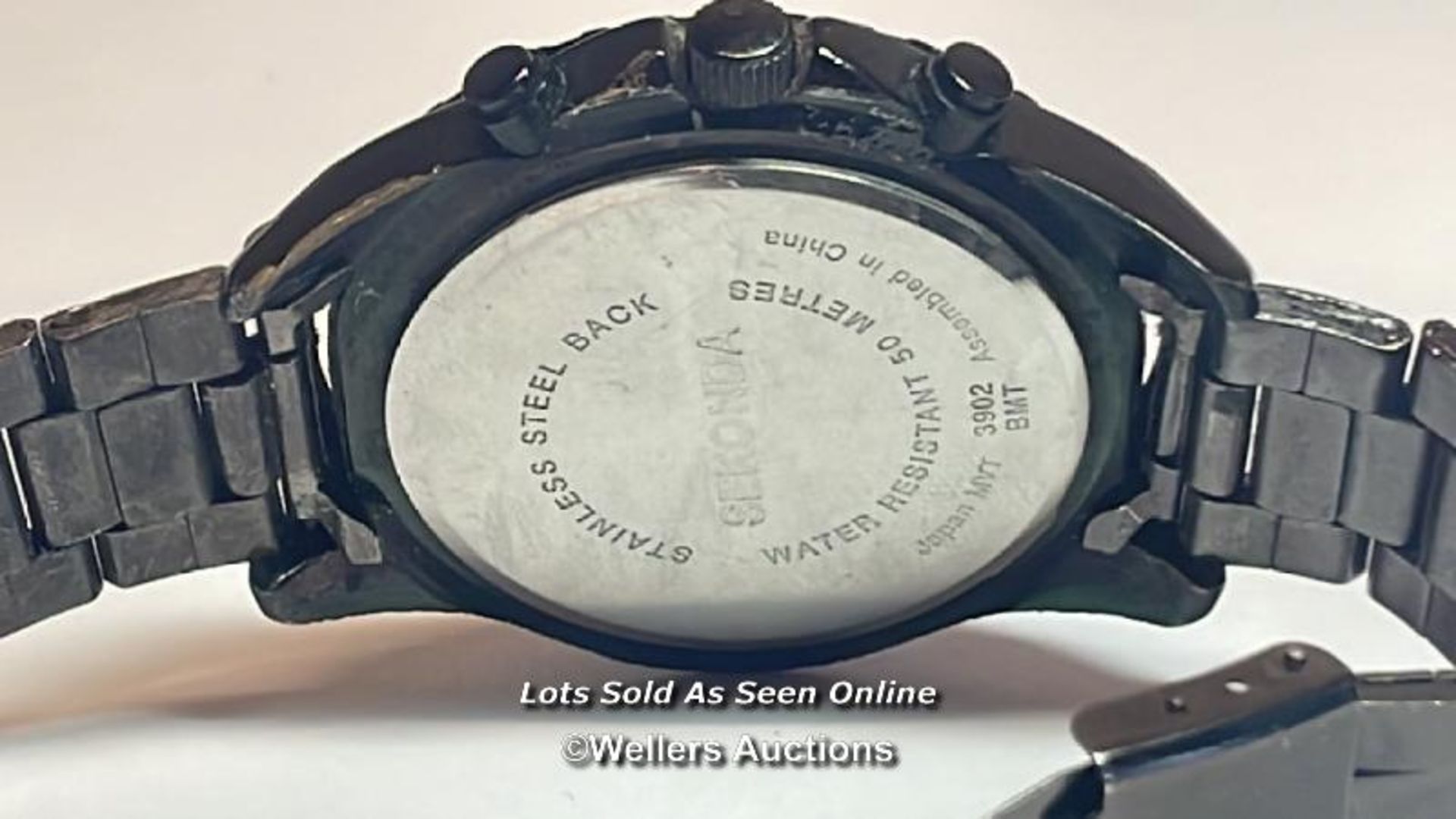 Sekonda stainless-steel water-resistant wristwatch no.3902BMT, 4.3cm diameter - Bild 7 aus 10