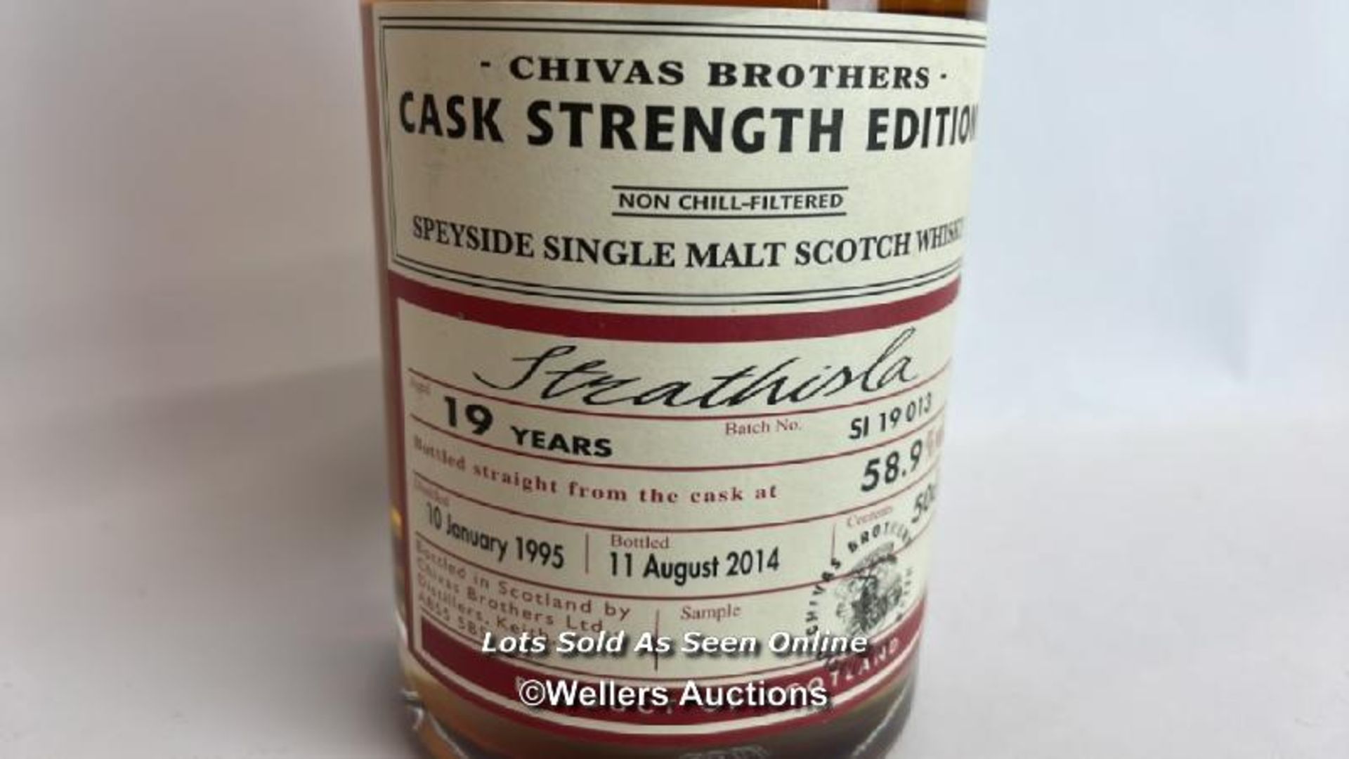 Chivas Brothers Cask Strength Edition Speyside Single Malt Scotch Whisky, Strathisla, Aged 19 Years, - Image 4 of 6