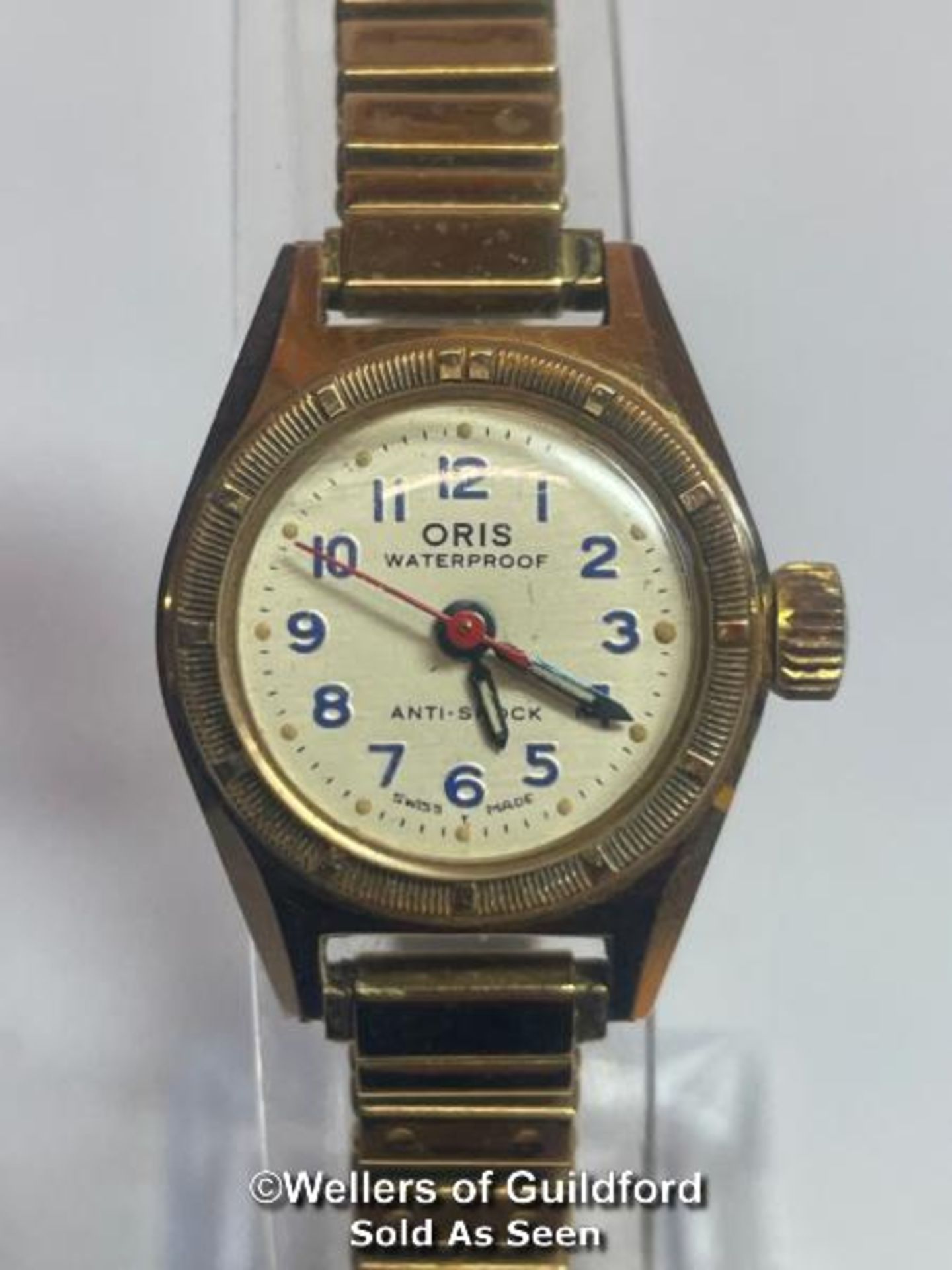 Vintage Oris gold plated cocktail wristwatch, 2cm diameter with box - Image 2 of 12