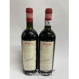 Two bottles of 1985 Peppoli Chianti Classico, 75cl, 13% vol / Please see images for fill level and
