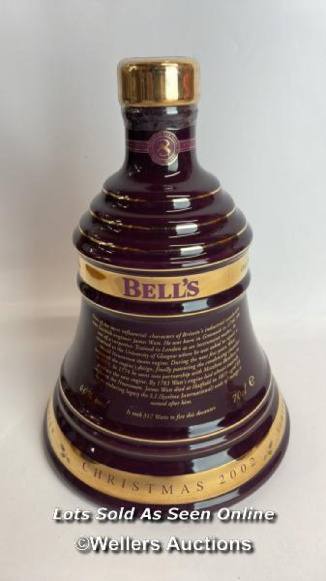 Bell's 2002 Old Scotch Whisky Limited Edition Christmas Decanter, Aged 8 Years, Brand New and Boxed, - Image 5 of 8