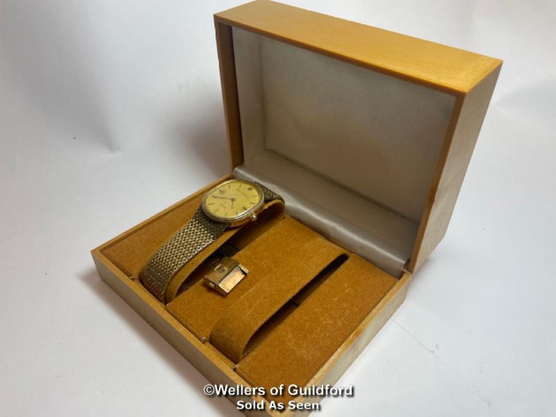 Vintage Girrard Perregaux ellipse gold plated dress watch, 2.5cm wide dial with box - Image 12 of 12