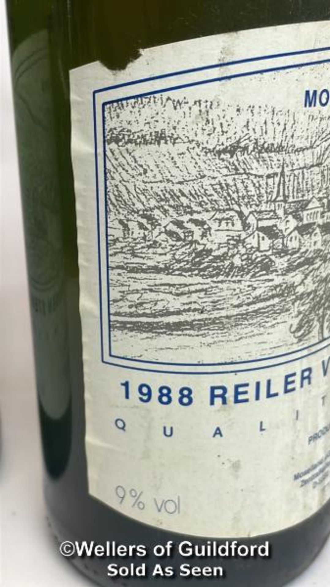 Three bottles of 1988 Reiler Vom Heissen Stein, 75cl, 9% vol / Please see images for fill level - Image 3 of 5