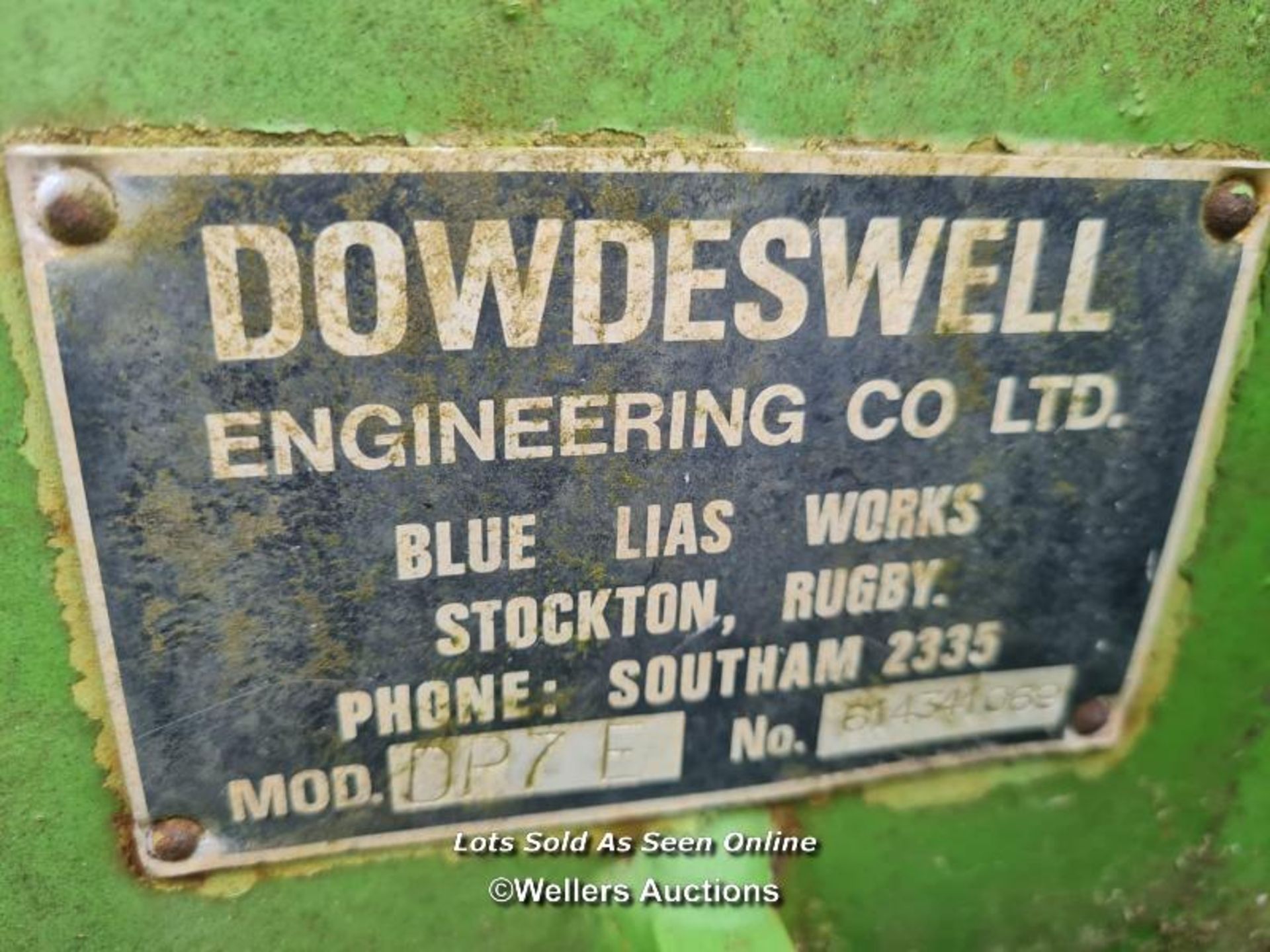 DOWDESWELL DP7E PLOUGH, ONE RETIRED OWNER / ITEM LOCATED AT BUCKINGHAMSHIRE - Image 3 of 4