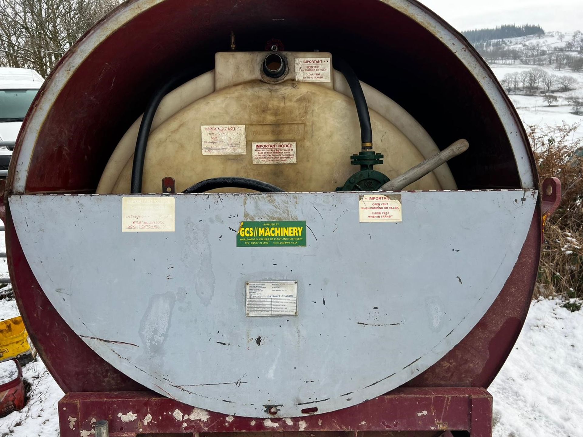 500 GALLON TRAILER ENGINEERING BOWSER - Image 5 of 11