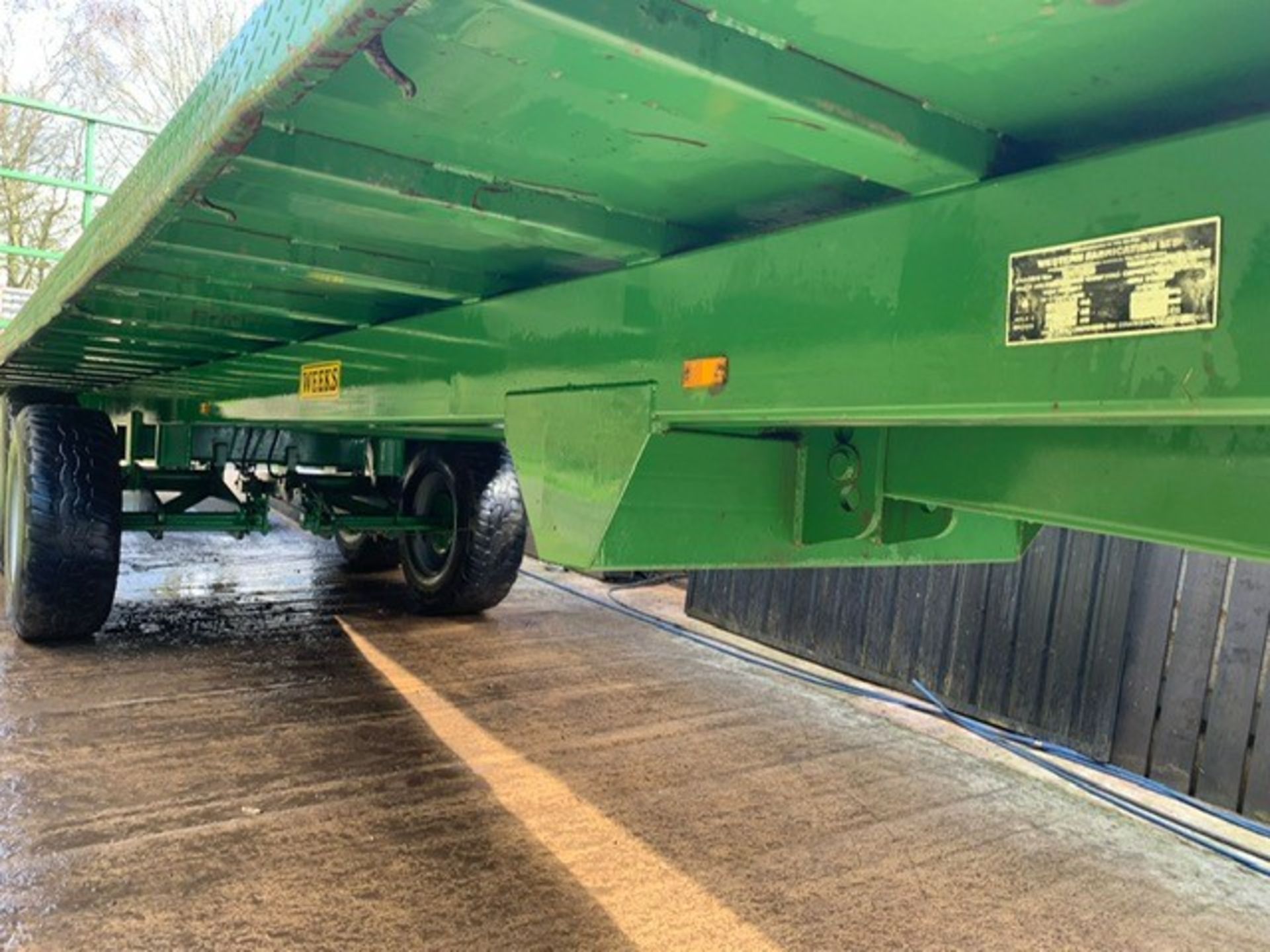 WEEKS 28FT 10 TON BALE TRAILER - Image 6 of 6