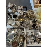 QUANTITY OF SILVER PLATED ITEMS