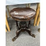 VICTORIAN PIANO STOOL