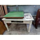 VICTORIAN KITCHEN TABLE & CARD TABLE