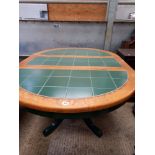 OVAL KITCHEN TABLE - PAINTED BASE