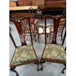 2 EDWARDIAN DOME BEECH PARLOUR CHAIRS