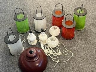 QUANTITY OUTDOOR LANTERNS & LIGHT FITTINGS