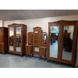 2 LATE 19 CENTURY FRENCH DOUBLE WARDROBE