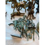 COLLECTION OF BRASS ANIMALS