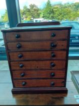 MINIATURE OAK CHEST OF DRAWERS