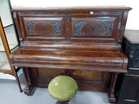 19TH CENTURY RUSHWORTH UPRIGHT PIANO