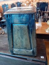 18TH CENTURY OAK BOX STOOL