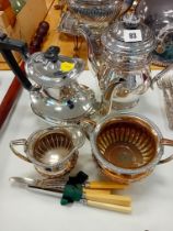 PLATED COFFEE POT TOGETHER WITH