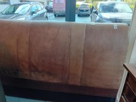 LARGE LEATHER KING SIZE HEAD BOARD