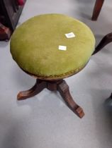 VICTORIAN CIRCULAR PIANO STOOL