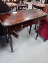 VICTORIAN STAINED PINE SIDE TABLE