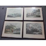 SET OF 4 REPRODUCTION HUNTING PRINTS