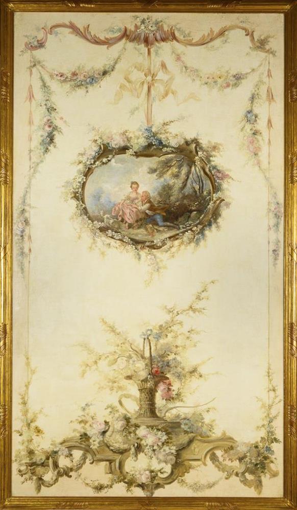 BOUCHER, Francois - Kopie nach. Großes Wandgemälde mit der Allegorie des Herbstes.