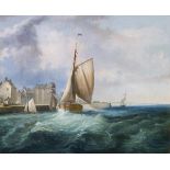 HULK, Abraham zugeschrieben (1813 London - 1897 London). Segelboote im Hafen.