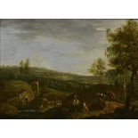 THIELE, Johann Alexander (1685 Erfurt - 1752 Dresden). Weite Landschaft.| siehe Nachtrag