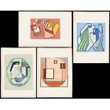 RADICE, Mario (1898 Como - 1987 Mailand). 4 abstrakte Kompositionen.