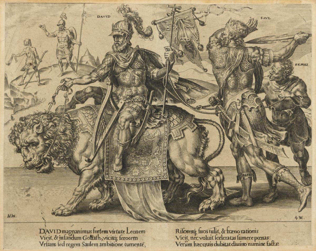 COORNHERT, Dirck Volckertszoon (1522 Amsterdam - 1590 Gouda). 3 Allegorien der Geduld. - Image 2 of 4
