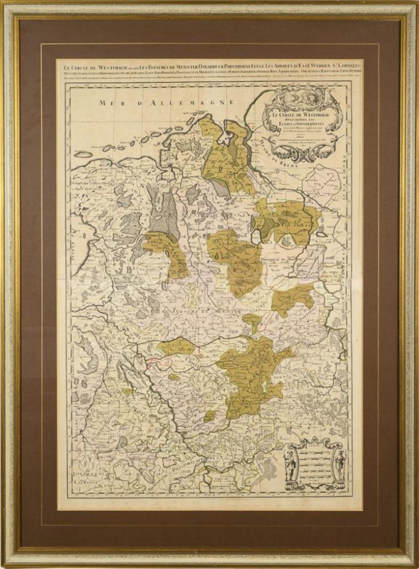 SANSON, Nicolas (1600 Abbeville - 1667 Paris). Landkarte des Westfälischen Reichskreises. - Bild 2 aus 2