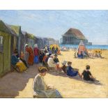 BOUCHET, Louis Daniel (1866 - 1924). Strandszene.