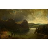 OUNG, Edward (1823 Prag - 1882 München). "Hintersteiner See auf dem Gebirge des Wilden Kaisers in Ty