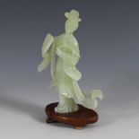 Frauenfigur aus Jade.