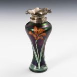 Jugendstil-Vase mit Metallmontierung. Poschinger.