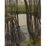 WACHENHUSEN, Friedrich zugeschrieben (1859 Schwerin - 1925 ebd.). Bäume am Flussufer.